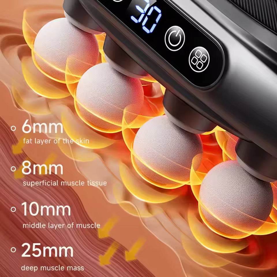 8 Vibration Head Body Massage Gun