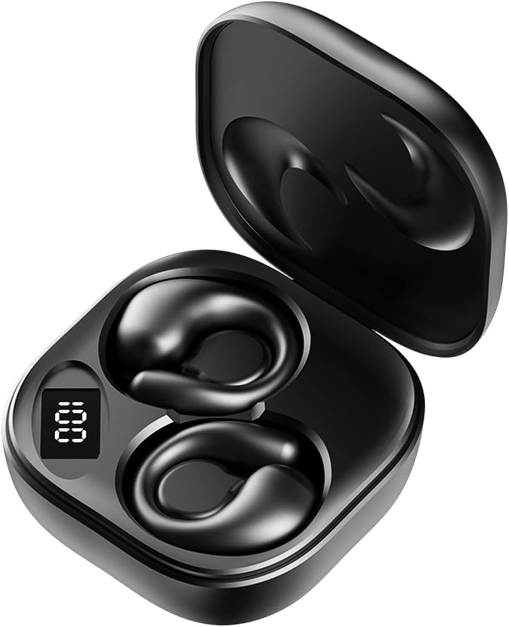 Digital Display Earclip Bluetooth Earphones