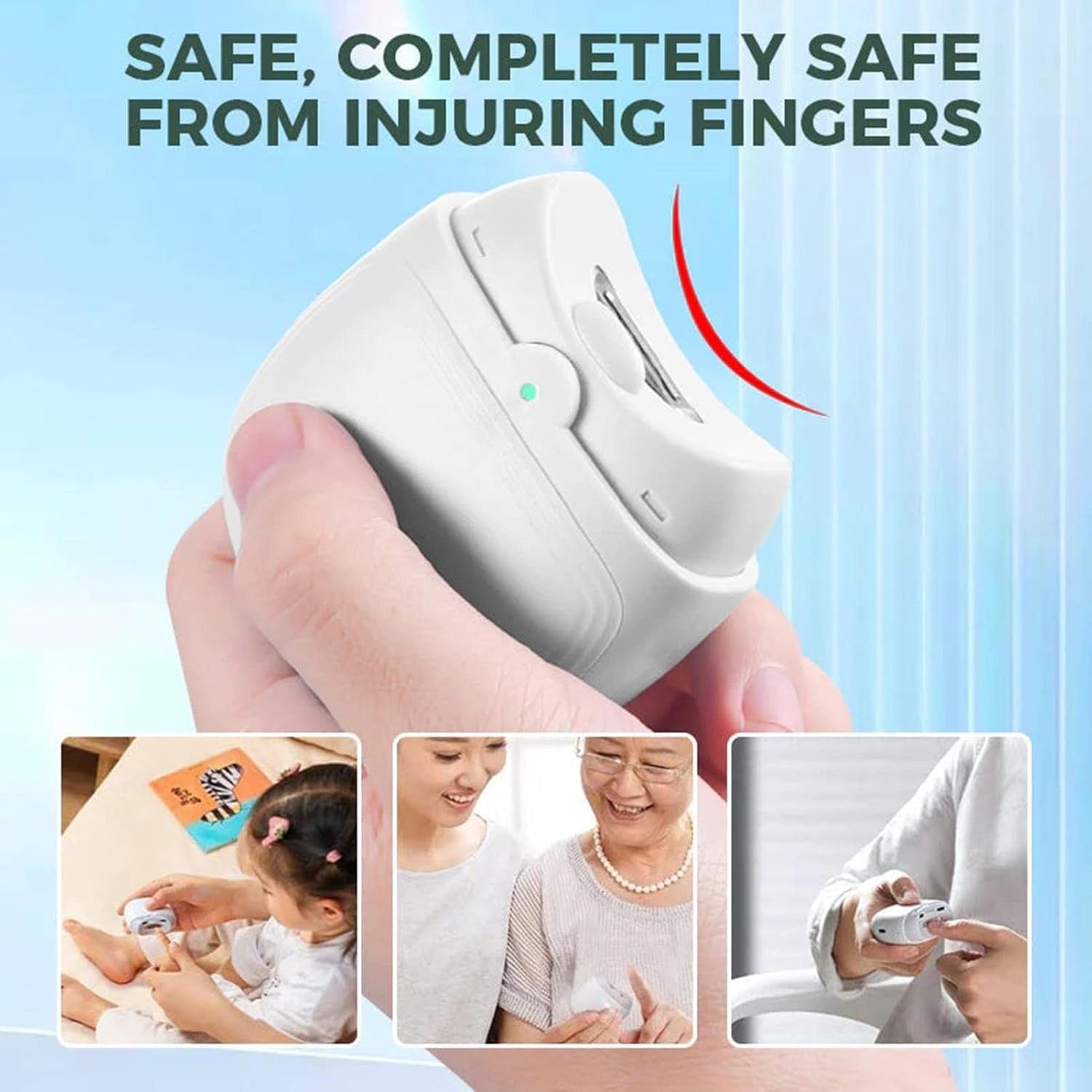 Professional Rechargeable Electric Nail Cutter for Kids, Adults and Elderly Generic