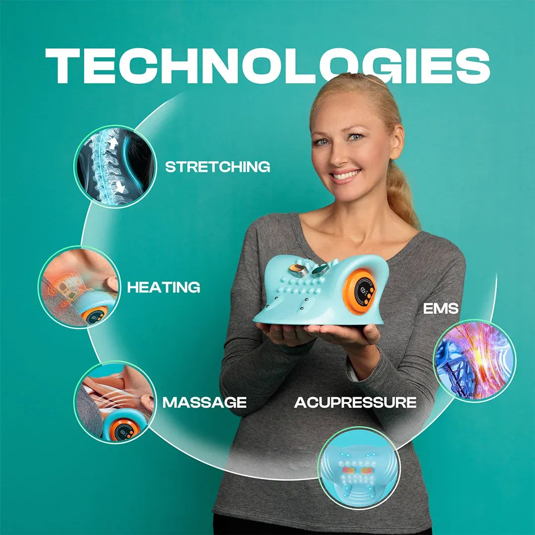 Neck Massager Electric Neck and Shoulder Relaxer Pillow